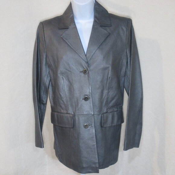 Terry Lewis Classic Luxuries Genuine Leather Blazer Jacket | Size XS - Picture 2 of 10